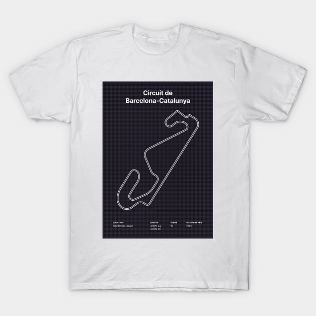 Circuit de Barcelona-Catalunya T-Shirt by Visitify